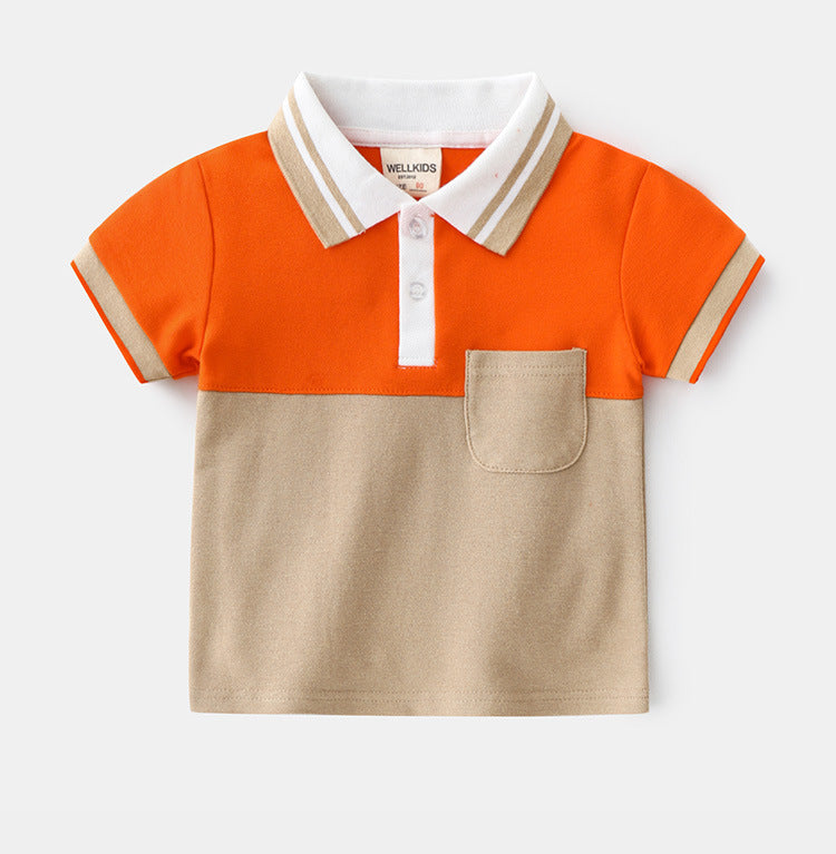 Brown and Orange Golf T