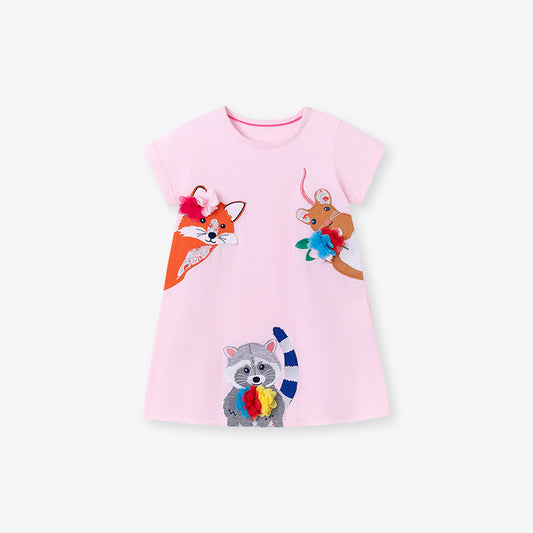 Pink Animal Dress
