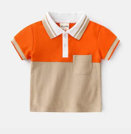 Brown and Orange Golf T