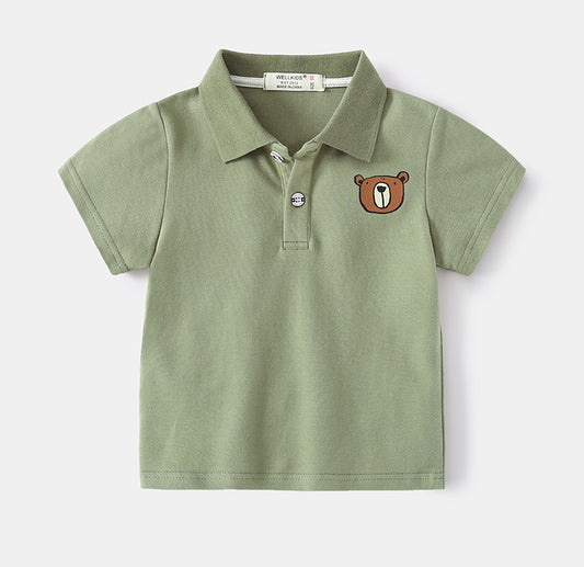 Military green bear golf T