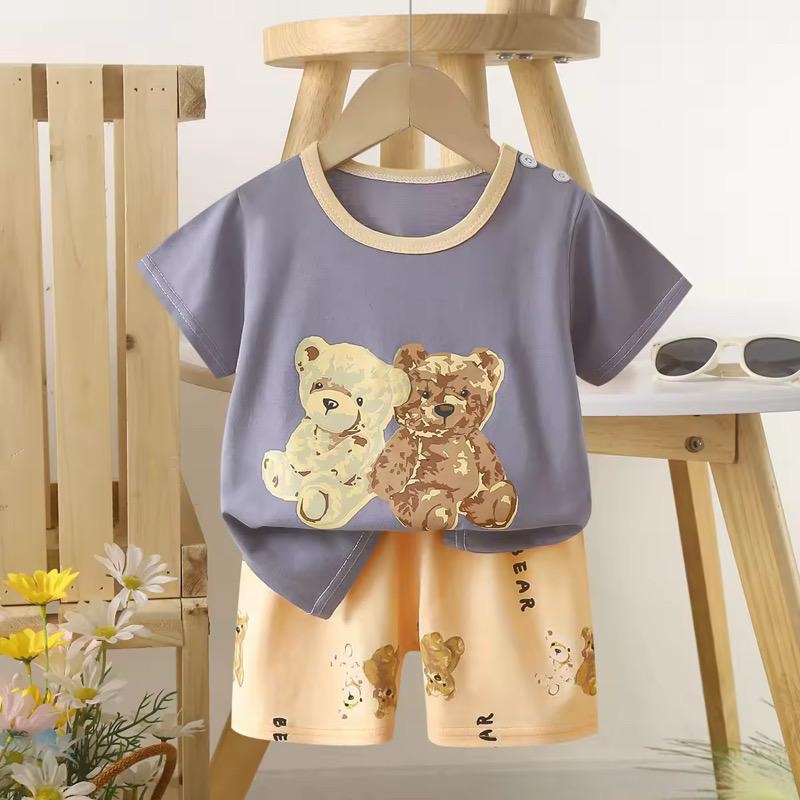 Grey and Brown Teddy Pjs
