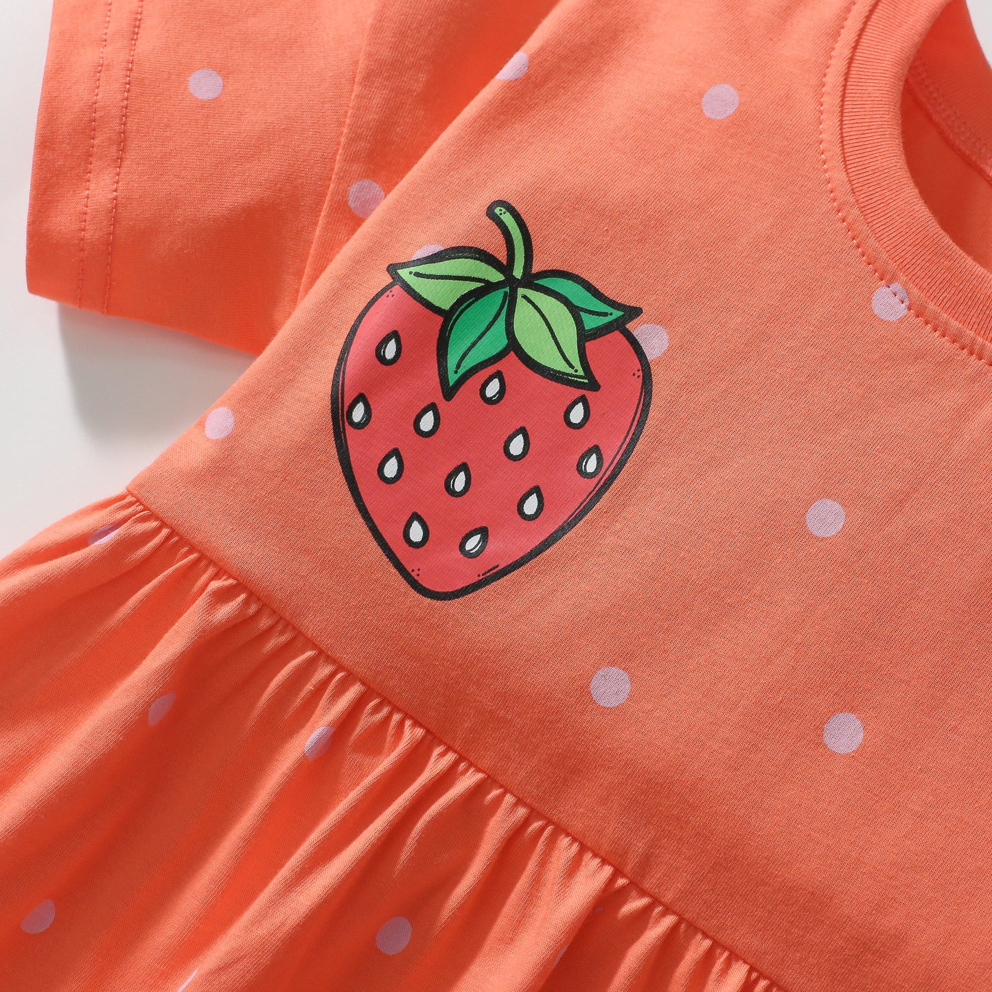 Orange Strawberry Dress
