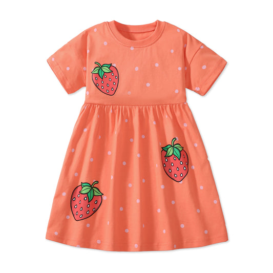 Orange Strawberry Dress